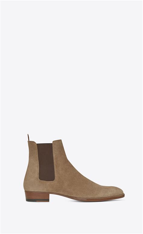 ysl chelsea boots on foot|saint laurent suede chelsea boots.